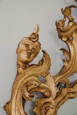 Miroirs, Trumeaux | Galleria Sinigaglia Paire De Miroirs Italiens En Bois Dore D'Epoque Louis Xv