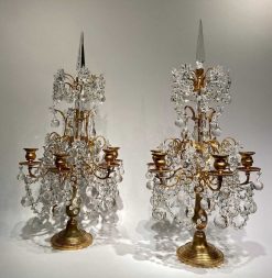 Nouveautes | Robin Kowalski Antiques Paire De Girandoles Napoleon Iii A Six Bras De Lumieres