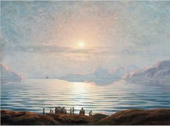 Art Deco | Galerie Golovanoff Emerveillement Au Soleil De Minuit A Ilulissat, Groenland - E. A. Petersen (1894-1948)