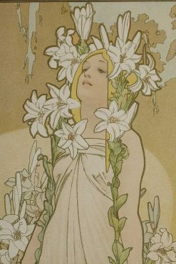 Gravures Anciennes | Galerie Tourbillon Les Fleurs - Alphonse Mucha (1860-1939)