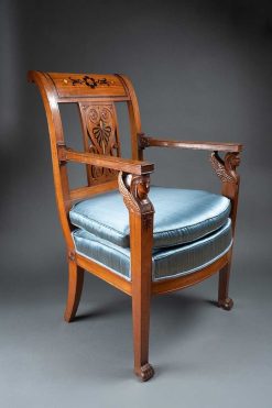 Directoire | Franck Baptiste Paris Paire De Fauteuils Par Jacob Freres, Paris Vers 1800