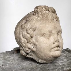 Archeologie | Antiques Prové Tete D'Eros En Marbre D'Epoque Romaine