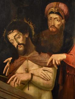 Louis Xiii | Antichità Castelbarco Ecce Homo Avec Ponce Pilate, Ecole Flamande Du 16E Siecle