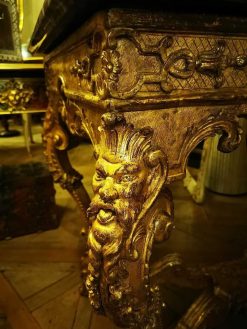 Regence | Frédéric Brossy Table A Gibier En Bois Dore D'Epoque Regence