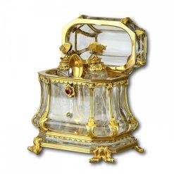 Objets De Vitrine | Matthew Holder Exceptionnel Necessaire En Cristal De Roche Monte Sur Or