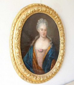 Louis Xiv | GSLR Antiques Ecole Francaise Du Xviiie Siecle, Portrait De Dame