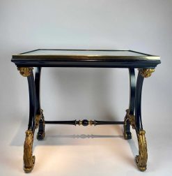 Louis-Philippe | Robin Kowalski Antiques Table Italienne Avec Plateau En Marbre Et Pietra Dura