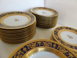 Ceramiques, Porcelaines | Antiquités Biau Bleu De Four Haviland Imperator, Service Complet En Porcelaine De Limoges