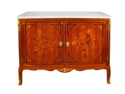 Transition | Antiquaires Balzeau & Brion Buffet Commode A Portes Epoque Transition Estampille De Denizot