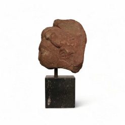 Archeologie | Kinder Kunstkammer Tete De Divinite En Gres Rose Mouchete. Periode Gupta. Ve-Vie Siecle. Inde