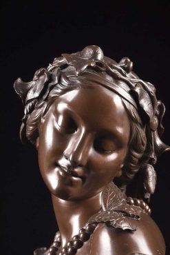 Nouveautes | Mora Antiques Jan Jozef Jacquet (1822-1898) - Buste De Jeune Femme, 1857