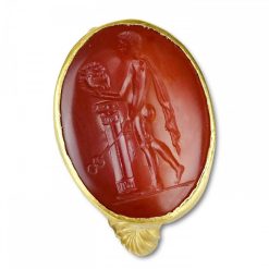 Bijouterie, Joaillerie | Matthew Holder Bague En Or Avec Une Intaille En Cornaline D'Hermes Kriophoros, 1Er Siecle Av Jc