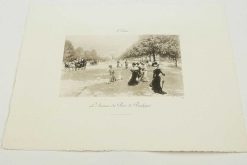 Art Nouveau | Galerie de Lardemelle Fausto Giusto (1867 1941) - L'Avenue Du Bois De Boulogne A Paris