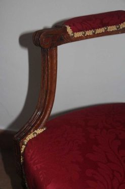 Louis Xvi | Didascalies Paire De Fauteuils A Chapeau De Gendarme, Epoque Louis Xvi