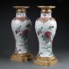 Regence | Franck Baptiste Paris Paire De Vases En Porcelaine De Chine Et Bronze Dore