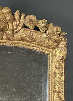 Regence | Sérignan Antiquités Miroir Martial D'Epoque Fin Louis Xiv Debut Regence