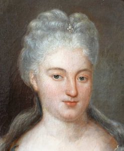 Louis Xiv | GSLR Antiques Ecole Francaise Du Xviiie Siecle, Portrait De Dame