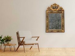 Miroirs, Trumeaux | Galleria Sinigaglia Miroir Venitien En Bois Laque Et Dore Avec Inserts En Nacre