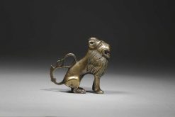 Moyen Age | Emmanuel Soubielle Works of Art Petit Lion En Bronze Ou Etain, Xve Siecle