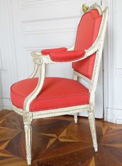 Louis Xvi | GSLR Antiques Paire De Fauteuils A La Reine D'Epoque Louis Xvi Estampilles Dupain