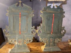 Art Sacre, Objets Religieux | Le jardin des Moines Importante Paire De Reliquaires Retables Du Xvie Siecle