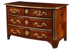 Regence | Galerie Delvaille Commode D'Epoque Regence En Bois De Palissandre Et D'Amourette