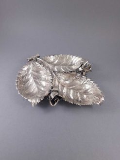 Argenterie Et Orfevrerie | Alexis Allegro Buccellati - Coupelle Feuilles En Argent Massif