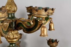 Louis Xiv | Costermans Antiquités Lustre Baroque Italien En Bois Dore Et Laque