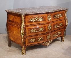 Louis Xv | Gérardin et Cie Commode Tombeau Estampillee Tairraz Xviiie Siecle