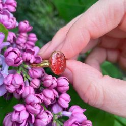 Xviie Siecle | Matthew Holder Bague En Or Sertie D'Une Intaille En Cornaline Du Dieu Romain Mercure