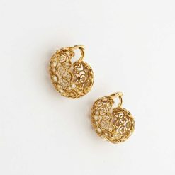 Bijouterie, Joaillerie | Joëlle Lasry Boucles D'Oreilles Dentelle Or Et Diamants