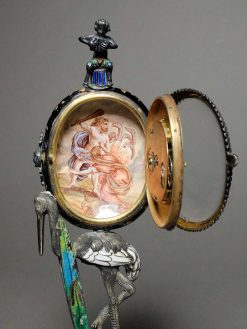 Napoleon Iii | Antiquités Olivier Alberteau Pendulette En Argent Emaille - Vienne, Xixeme Siecle