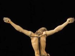 Xviie Siecle | Spectandum Christ Crucifie Tres Finement Sculpte En Ivoire, Ecole Flamande 17E Siecle