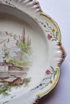 Ceramiques, Porcelaines | Anne Besnard Plat En Faience De Marseille, Fabrique De La Veuve Perrin Xviiie Siecle