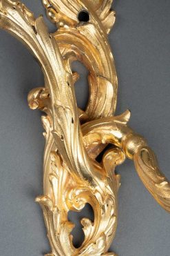 Regence | Franck Baptiste Paris Paire D'Appliques En Bronze Dore , Paris Vers 1730