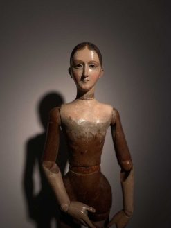 Xixe Siecle | Herwig Simons Fine Arts Mannequin Napolitain Articule En Bois Polychrome