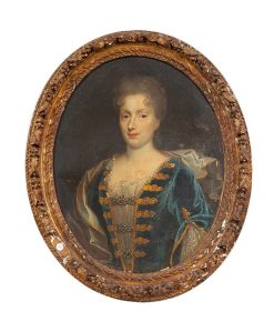 Xviiie Siecle | Borrelli Antichita Portrait De Maria Giovanna Battista Di Savoia Nemours, Ecole Francaise Du 18E Siecle