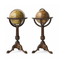 Collections | Subert Paire De Globes En Miniature. Lane, Londres Post 1833, Ante1858