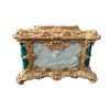 Objets De Vitrine | Antiquités Biau Boite En Malachite, Bronze Et Porcelaine Epoque Napoleon Iii