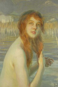 Art Nouveau | Art Revival Nymphe Au Bain - Paul Emile Chabas (1869-1937).