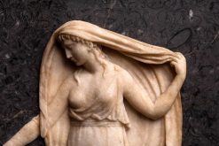 Sculpture | Cavagnis Lacerenza Bas-Relief Neoclassique En Marbre Italie 19E Siecle