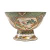 Arts D'Asie | Tora Tori Grande Coupe En Porcelaine Sur Pied-Douche De Kyoto