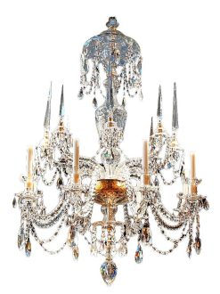 Nouveautes | Limburg Antiquairs Lustre A Huit Lumieres En Verre Taille De George Iii