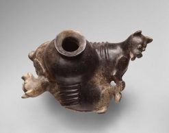 Archeologie | Galerie Mermoz Vase Effigie Representant Deux Chiens Allonges - Jalisco