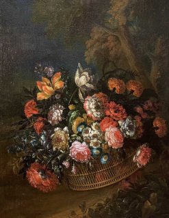 Regence | Galerie Magdeleine Jean-Baptiste Bosschaert (1667 - 1746) - Panier De Fleurs Dans Un Paysage