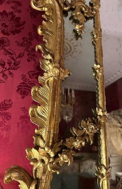 Miroirs, Trumeaux | Galerie Sylvain Levy Alban Grand Miroir Italien Rococo A Parecloses Vers 1750