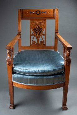 Directoire | Franck Baptiste Paris Paire De Fauteuils Par Jacob Freres, Paris Vers 1800