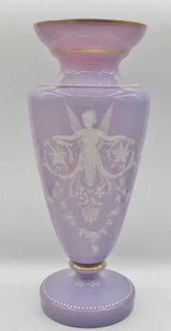 Verrerie, Cristallerie | Anne Besnard Paire De Vases En Opaline, Xixe Siecle