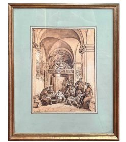 Nouveautes | Blue Antique - Enzo Gironi Vianelli Achille (1803 - 1894) San Pasquale 1850