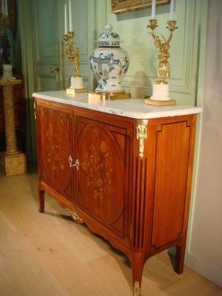 Transition | Antiquaires Balzeau & Brion Buffet Commode A Portes Epoque Transition Estampille De Denizot